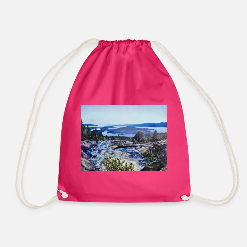 Bremstølen - Drawstring Bag - fuchsia