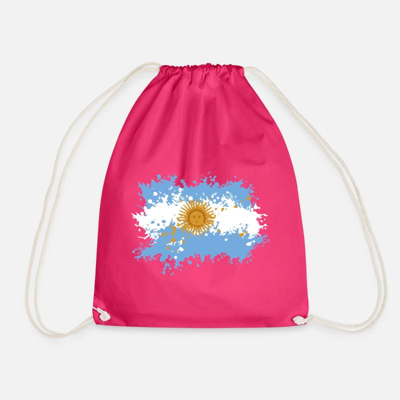 Éclaboussure du drapeau argentin - Sac de sport léger - fuchsia
