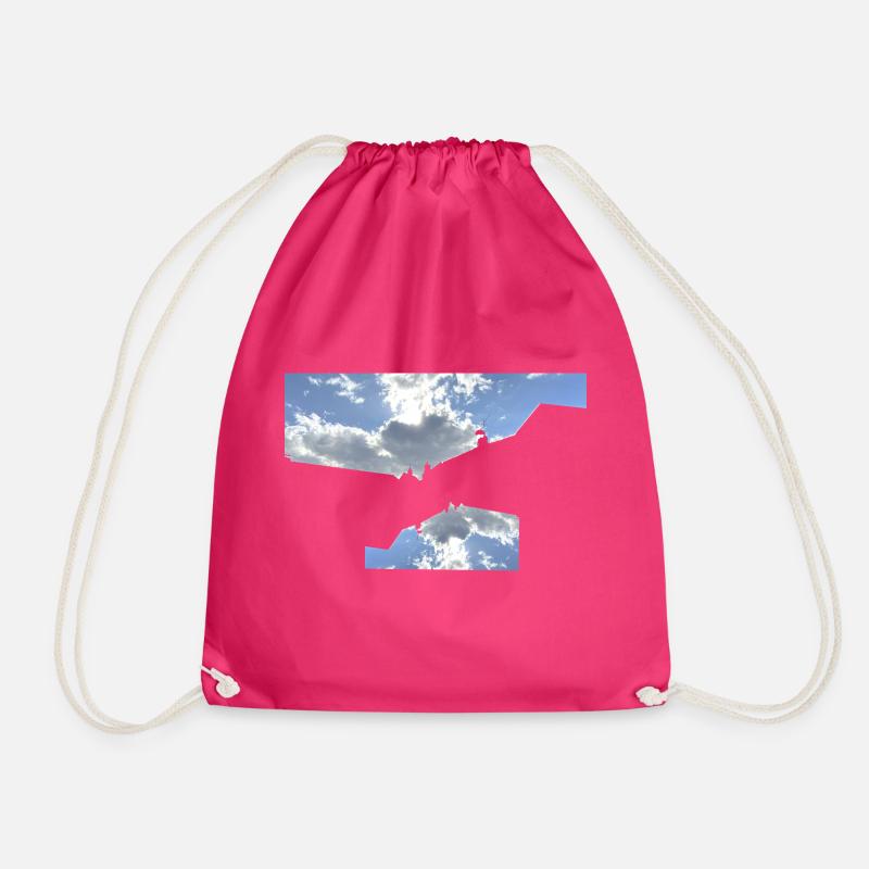 Graphic Skyline - Drawstring Bag - fuchsia