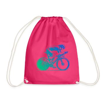 Super cadeau pour vélo de route - Sac de sport léger - fuchsia - Devant