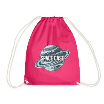 Space Case Planetenkreis Retro-Logo - Turnbeutel - Fuchsia - Vorne