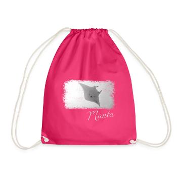 Mantarochen - Turnbeutel - Fuchsia - Vorne