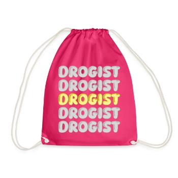 Drogist als Beruf - Turnbeutel - Fuchsia - Vorne