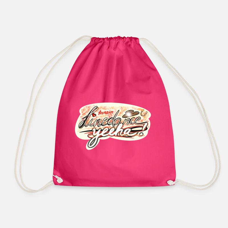 Tanzen und Dance Linedance Design - Turnbeutel - Fuchsia