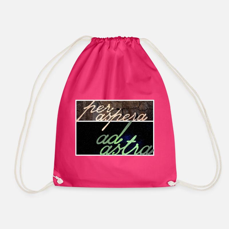 Per Aspera Ad Astra - Turnbeutel - Fuchsia
