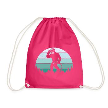 Bigfoot-Schweißer – Schweißer und Metallarbeiter Sasquatch - Turnbeutel - Fuchsia - Vorne