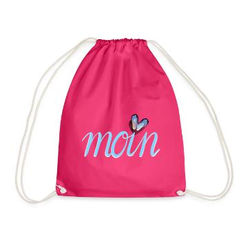 moin Nordsee Ostsee Meer - Turnbeutel - Fuchsia - Vorne