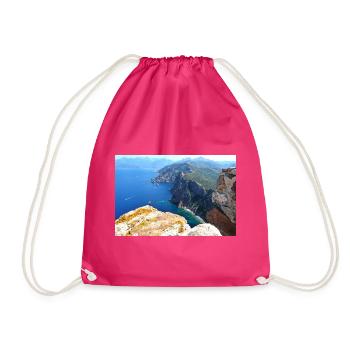Fantastische Felsenküste auf Korsika - Turnbeutel - Fuchsia - Vorne