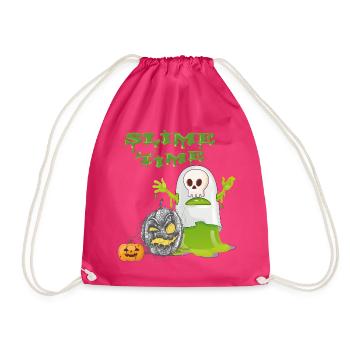 Happy Halloween - Turnbeutel - Fuchsia - Vorne