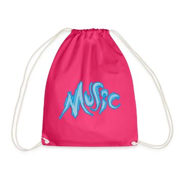 Music - Turnbeutel - Fuchsia - Vorne