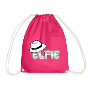 First name Elfie - Drawstring Bag - fuchsia - Front