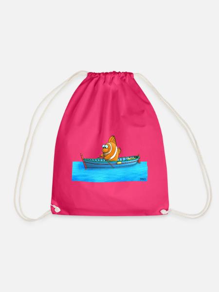 Lustiger Clownfisch - Turnbeutel - Fuchsia