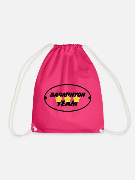Badminton Team - Drawstring Bag - fuchsia