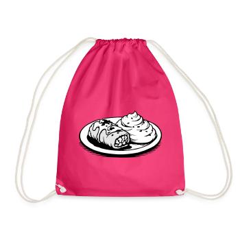 Golubzi Krautwickel mit Kartoffel Püree  - Turnbeutel - Fuchsia - Vorne