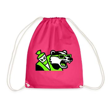 Badger Sac d’école mascotte - Sac de sport léger - fuchsia - Devant