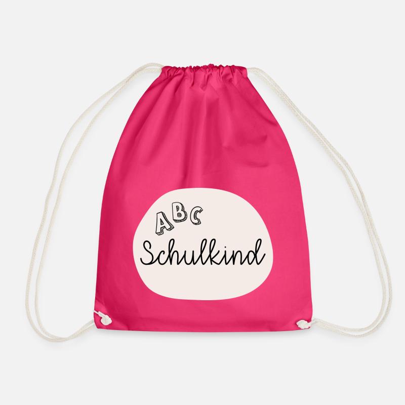 Schulkind ABC - Turnbeutel - Fuchsia