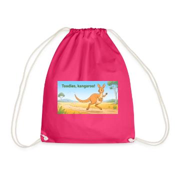 TOODLES KANGAROO - Turnbeutel - Fuchsia - Vorne
