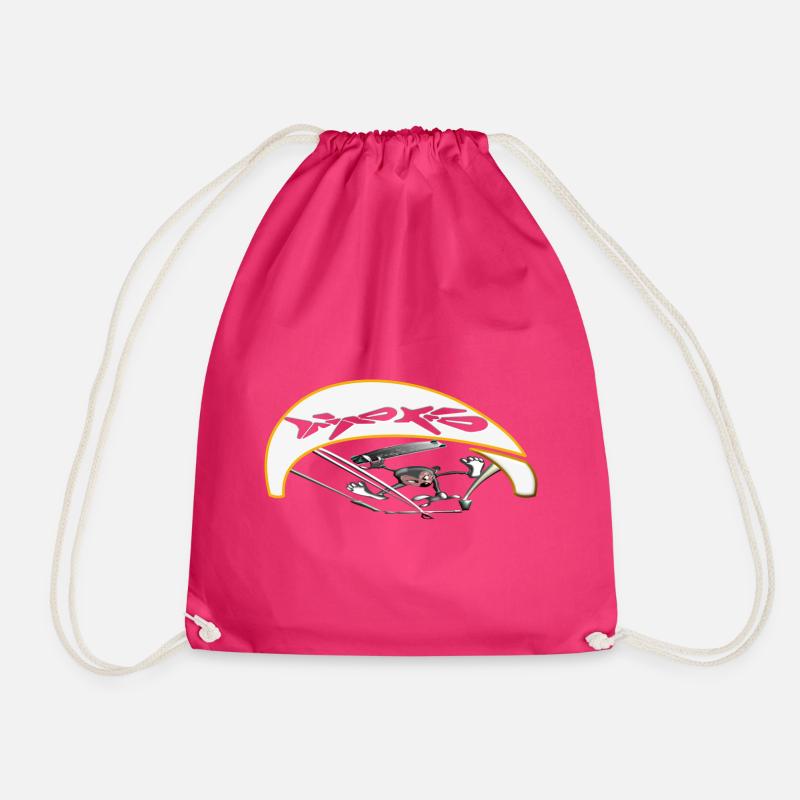 Active kiter with dynamic trajectory - Drawstring Bag - fuchsia