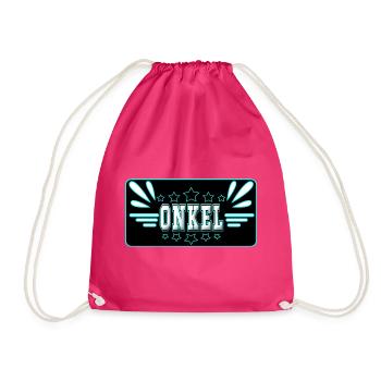 Baby Onkel Bruder - Turnbeutel - Fuchsia - Vorne