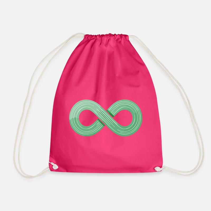 Show the flow! - Drawstring Bag - fuchsia