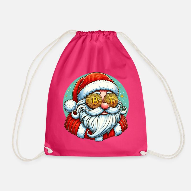 Crypto Santa - Turnbeutel - Fuchsia