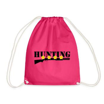 Jagd – Jäger - Turnbeutel - Fuchsia - Vorne