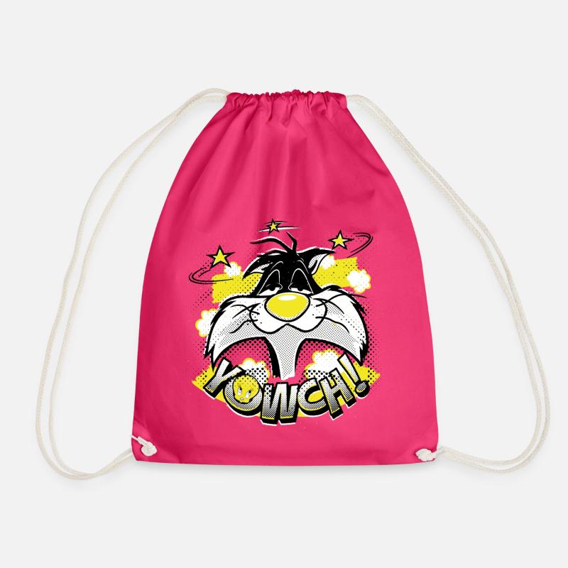 Looney Tunes Sylvester - Drawstring Bag - fuchsia