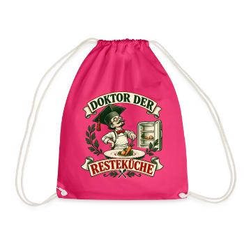 Doktor Resteküche - Turnbeutel - Fuchsia - Vorne