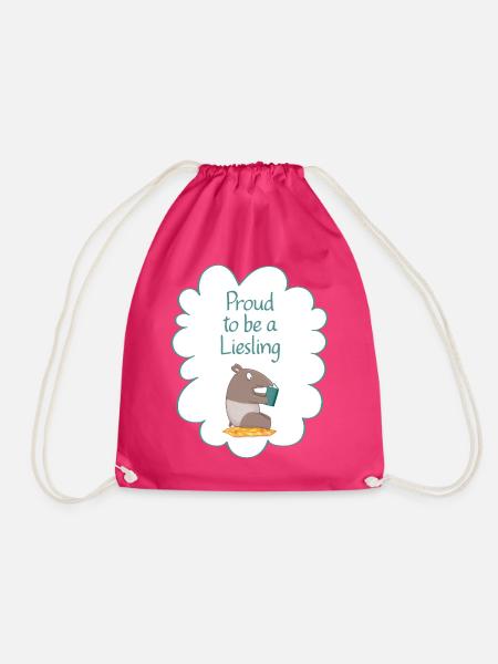 Proud to be a Liesling! Tapir-Edition - Turnbeutel - Fuchsia