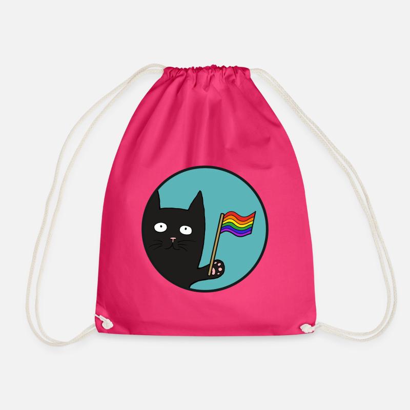 Chat Black Pride - Sac de sport léger - fuchsia