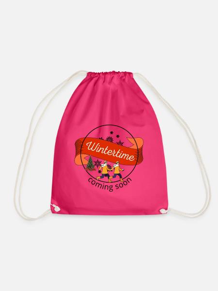 Wintertime coming soon - Turnbeutel - Fuchsia