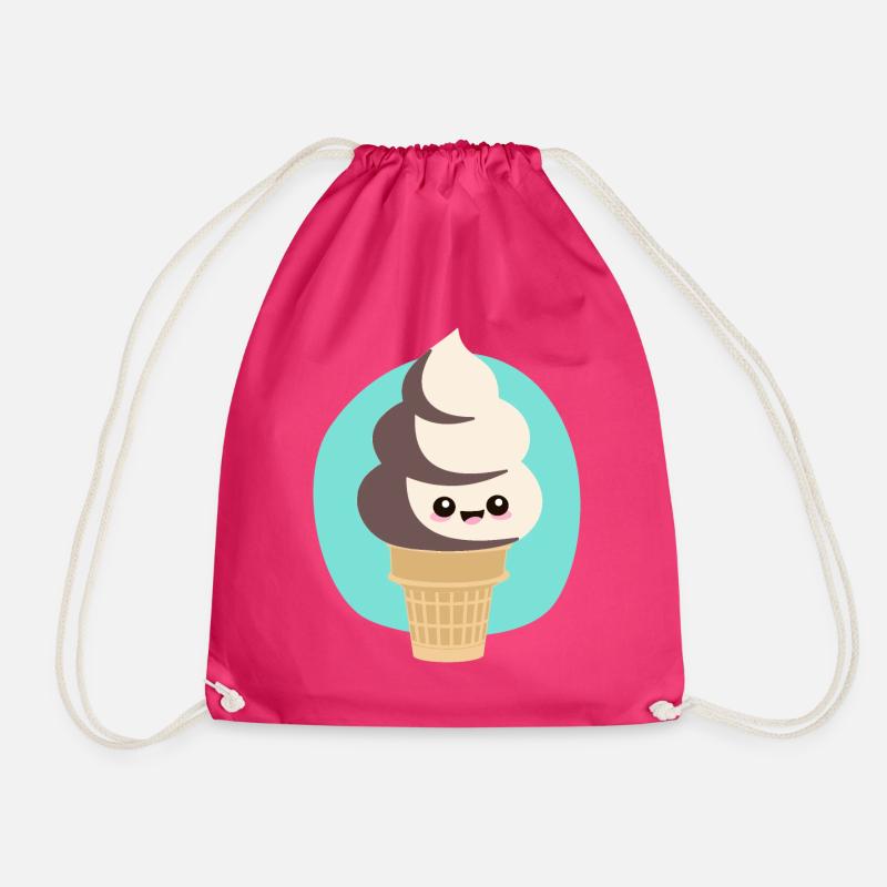 süßes Softeis Sommer Kawaii - Turnbeutel - Fuchsia
