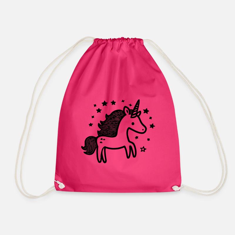 einhorn - Turnbeutel - Fuchsia