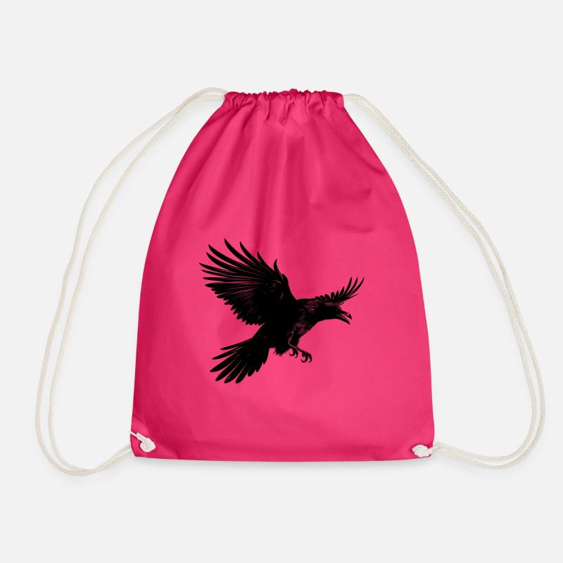 Dunkler Rabe von Walhalla - Turnbeutel - Fuchsia