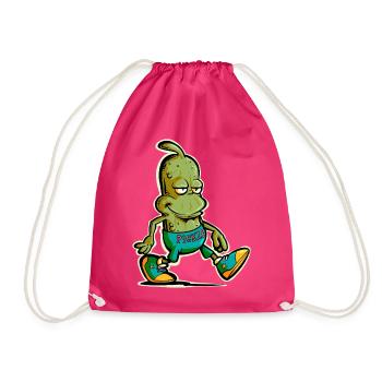 Gurkenmann - Turnbeutel - Fuchsia - Vorne