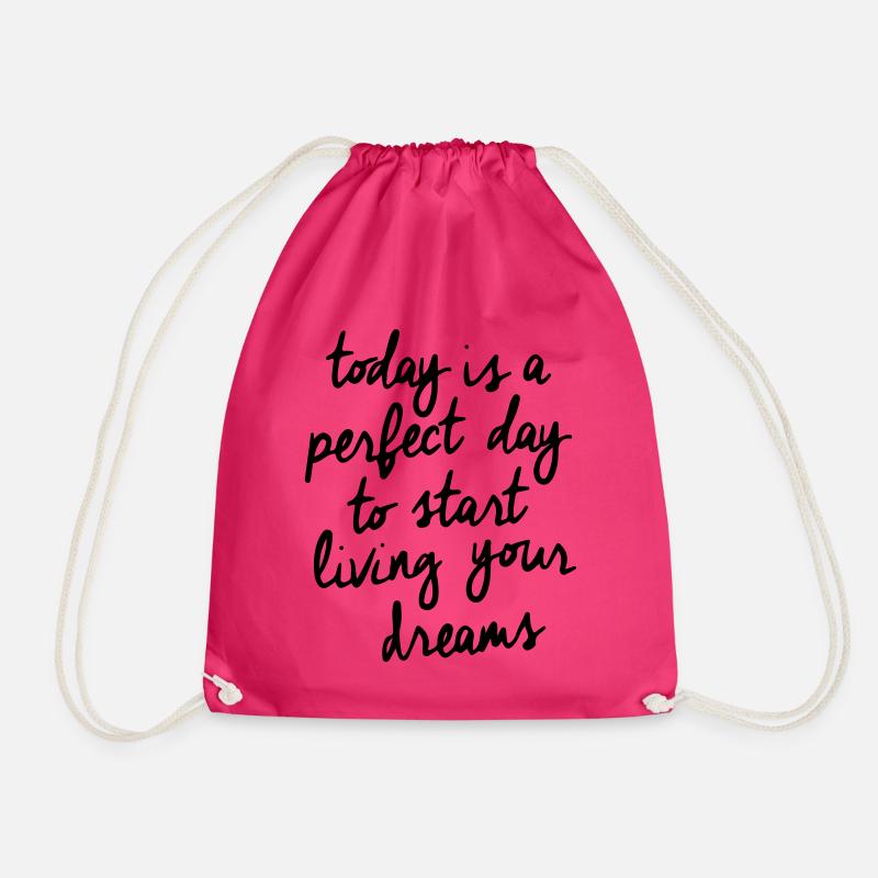 Today is a perfect day! - Turnbeutel - Fuchsia