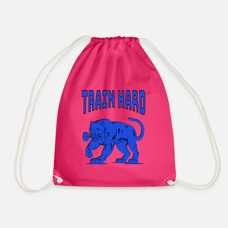 Train Hard - Turnbeutel - Fuchsia
