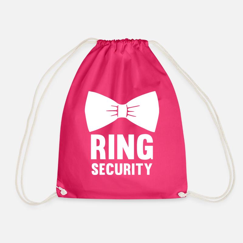 Ring Security Fliege Schleife - Turnbeutel - Fuchsia