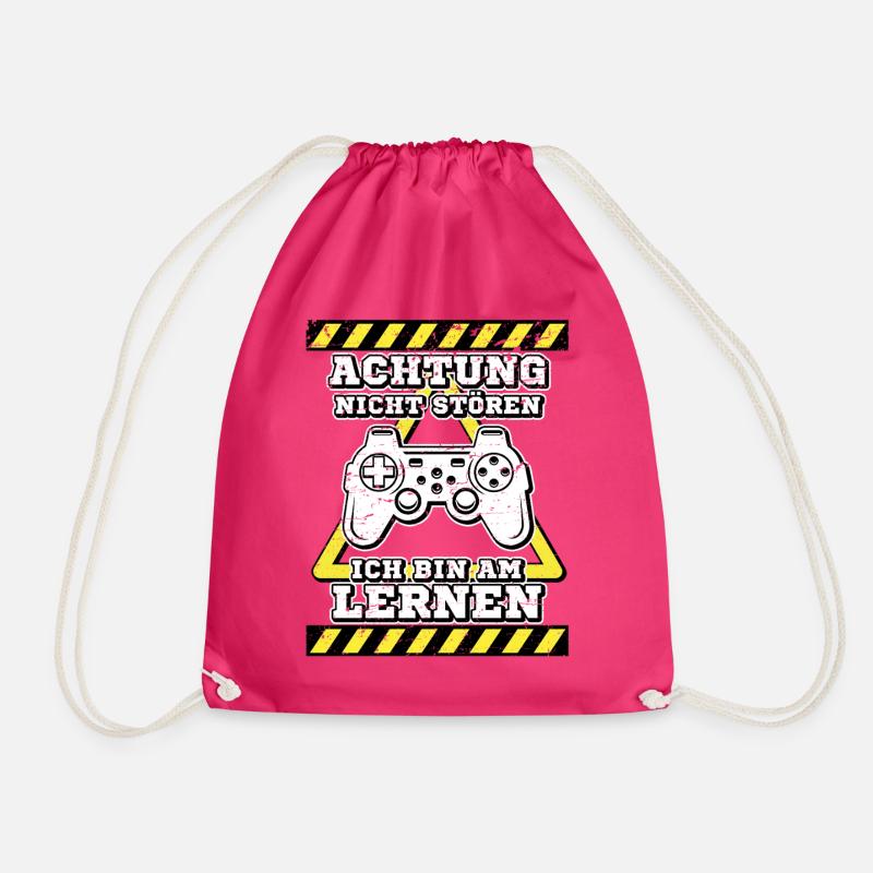 Gamer - Drawstring Bag - fuchsia