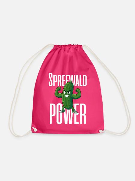 Spreewald Power Gurke - Turnbeutel - Fuchsia