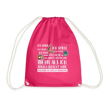 Erzieher ist ein Berufung - Turnbeutel - Fuchsia - Vorne