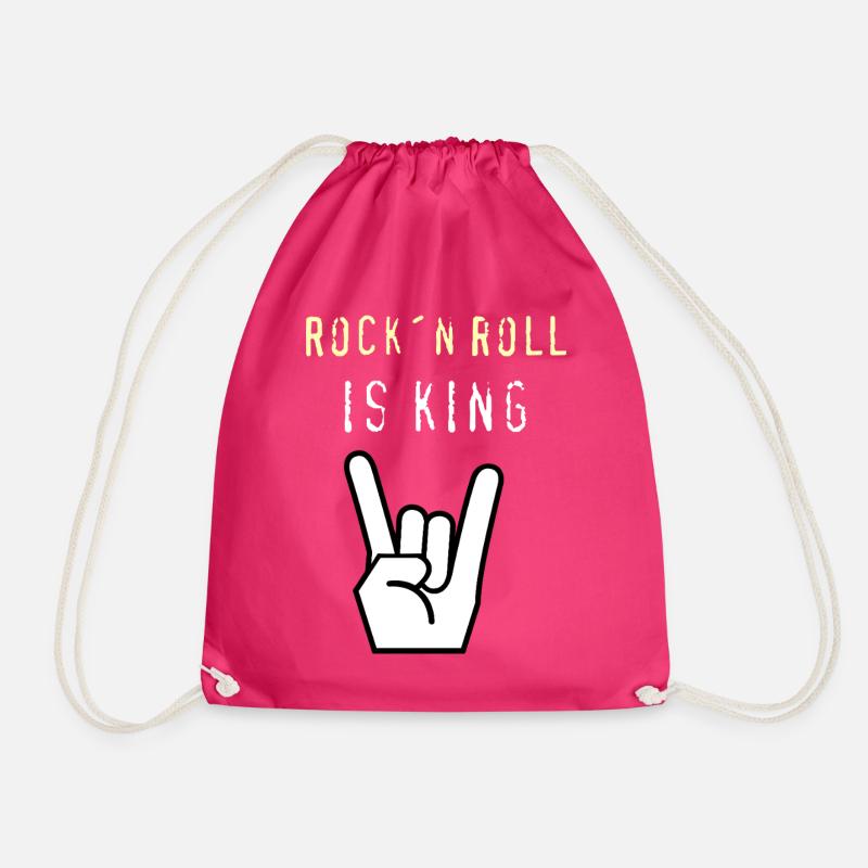Rock_n_Roll_is_King - Turnbeutel - Fuchsia