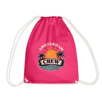 Amsterdam Crew - Turnbeutel - Fuchsia - Vorne