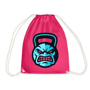 Logo kettlebell d’entraînement - Sac de sport léger - fuchsia - Devant