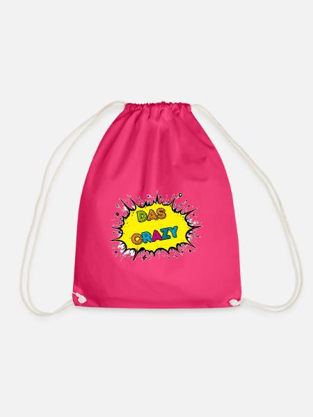Das Crazy Comic Explosion - Turnbeutel - Fuchsia