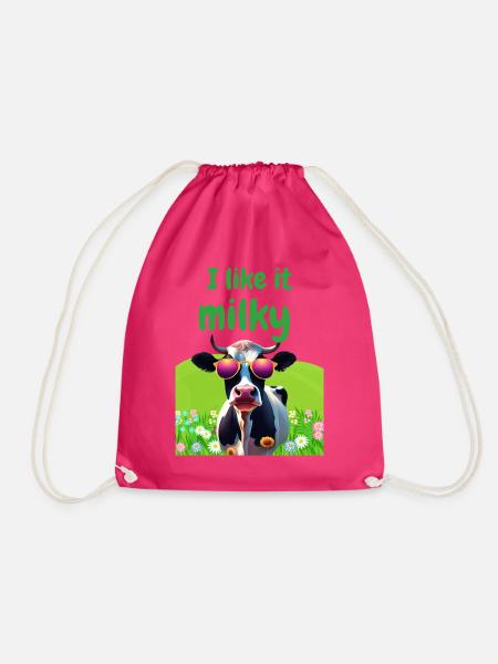 i like it milky - Turnbeutel - Fuchsia