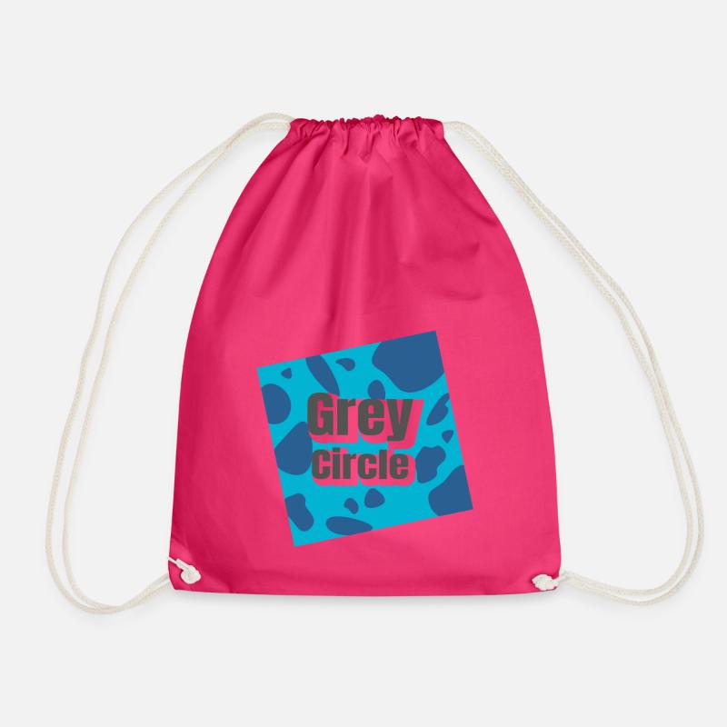 Blue Blotchy Rebellion - Drawstring Bag - fuchsia