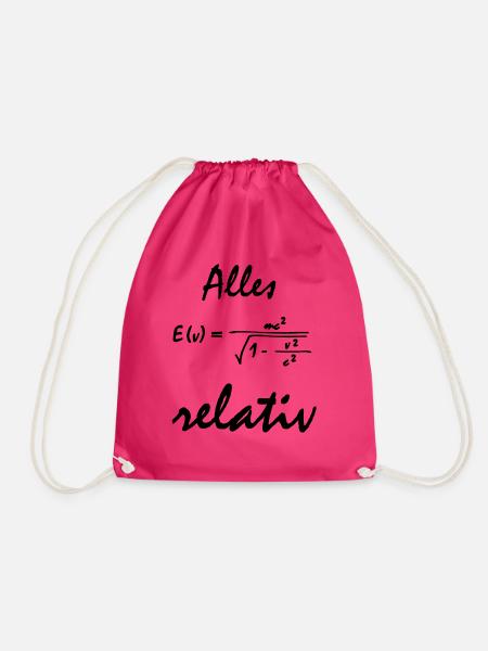 Alles relativ - Turnbeutel - Fuchsia