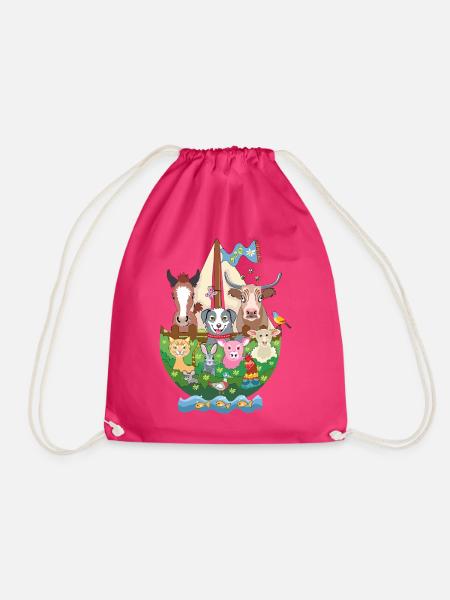 Noahs Arche - Turnbeutel - Fuchsia