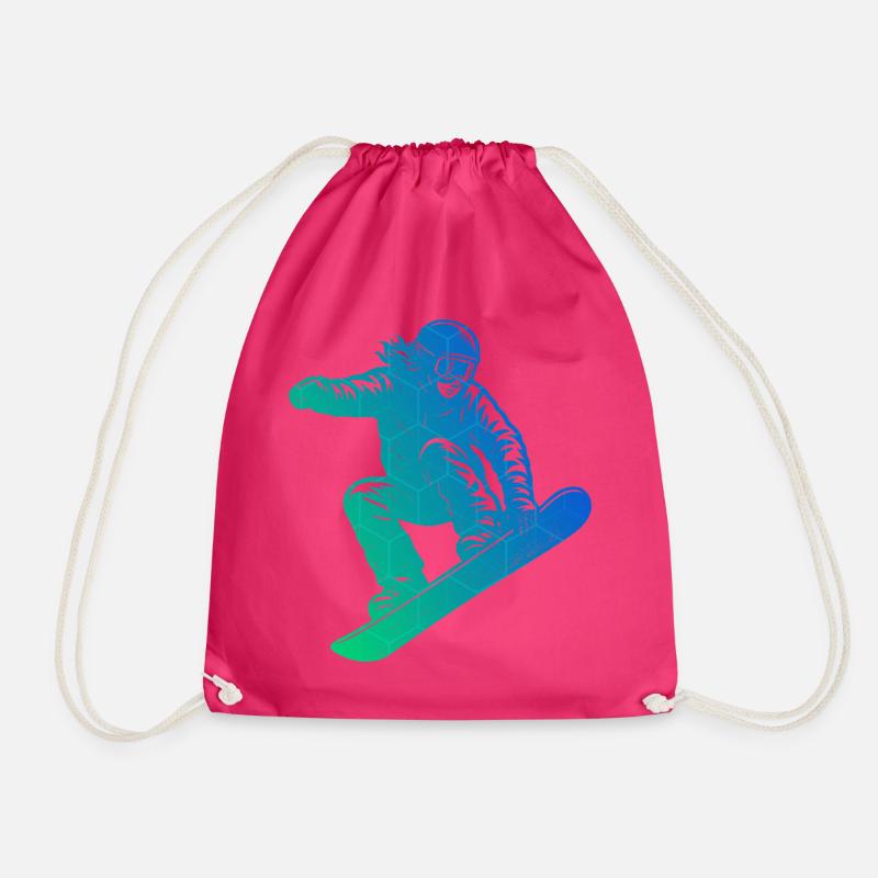 Direct Snowboard Statement - Drawstring Bag - fuchsia